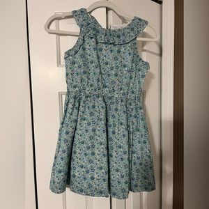 J Crew Crewcuts Liberty of London Sleeveless Dress, Blue & Green Floral, Size 8